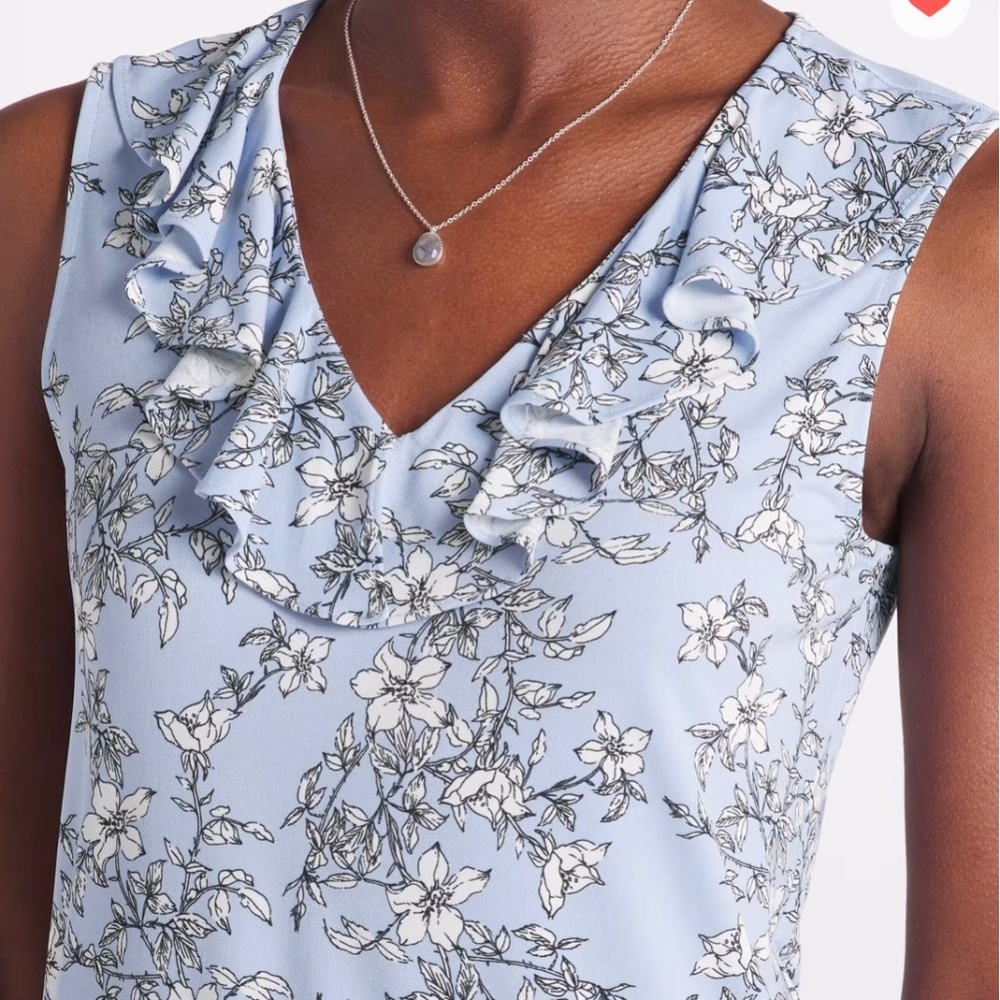 Sofea Ruffle Front Knit Top, Size Small - Picture 3 of 7